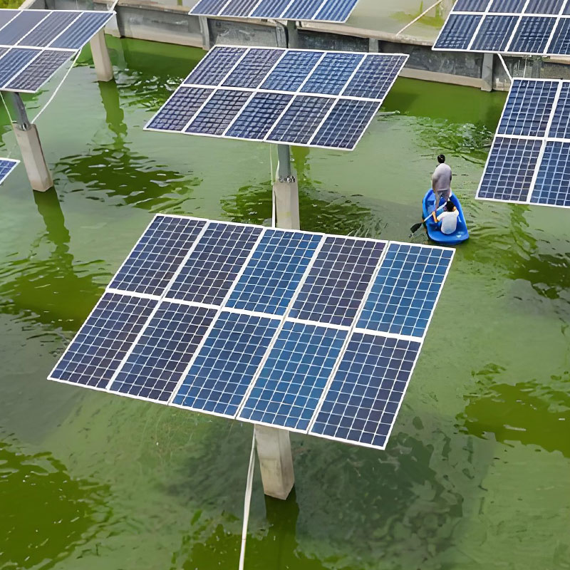 Fast vattenyta solpanel