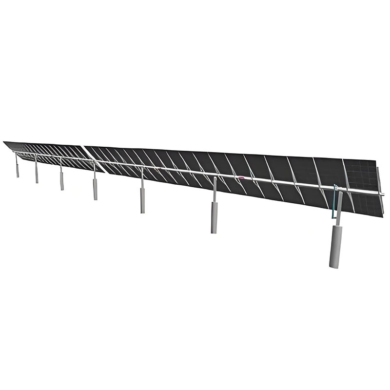 Solcellsfäste med en kolumn